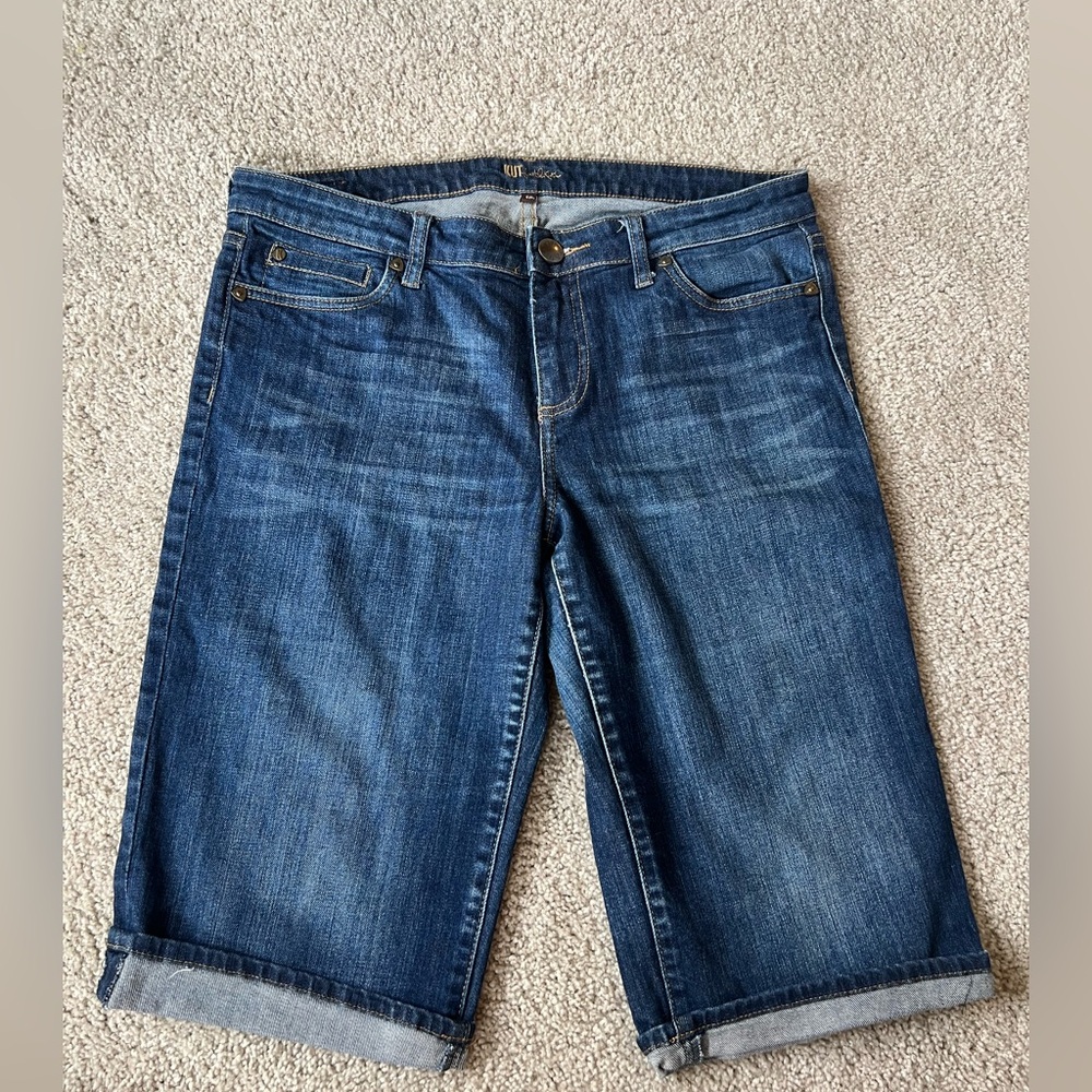 Kut from the Kloth Dark Blue Denim Shorts size 10
